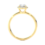 Load image into Gallery viewer, 0.50 CT Round Diamond Halo Lab Grown Ring with 19 Stones