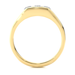Load image into Gallery viewer, 0.52 CT Men’s Three Stone Lab Grown Diamond Ring | 3 Stone Gold Band