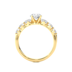 Load image into Gallery viewer, 1.47 CTW Round Lab-Grown Diamond Claw Set Engagement Ring E-F / VVS-VS