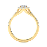 Load image into Gallery viewer, 1.09 CT Round Cut Halo Lab Grown Diamond Ring | 27 Stone Design