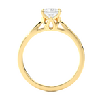 Load image into Gallery viewer, 0.57 CT Princess Cut Lab Grown Diamond Solitaire Engagement Ring | Gold Band