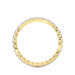 Load image into Gallery viewer, 0.90 CT Round Lab Grown Diamond Eternity Band | 30 Stone Gold Ring
