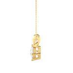 Load image into Gallery viewer, 0.50 CT Lab-Grown Diamond Solitaire Pendant Necklace | Princess Cut | 4-Prong | Solid Gold
