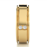 Load image into Gallery viewer, 0.28 CT Bold Men’s Lab Grown Diamond Ring | 8 Stone Gold Band