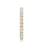 Load image into Gallery viewer, 1.04 CT Round Lab Grown Diamond Micro Pave Eternity Ring | 30 Stone Gold Band