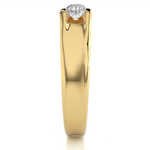 Load image into Gallery viewer, 0.52 CT Men’s Three Stone Lab Grown Diamond Ring | 3 Stone Gold Band