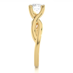 Load image into Gallery viewer, 0.47 CT Lab Grown Diamond Infinity Engagement Ring | Gold Band