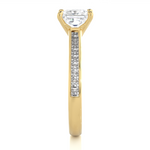 Load image into Gallery viewer, 1.95 CTW Princess Cut Lab-Grown Diamond Channel Set Engagement Ring E-F / VVS-VS