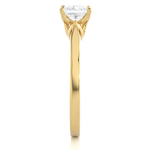 Load image into Gallery viewer, 0.57 CT Princess Cut Lab Grown Diamond Solitaire Engagement Ring | Gold Band