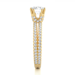 Load image into Gallery viewer, 1.32 CTW Lab-Grown Diamond Split Shank Engagement Ring – Round Cut