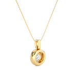 Load image into Gallery viewer, 1.52 CT Lab-Grown Diamond Halo Pendant Necklace | Round Diamonds | Solid Gold