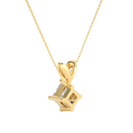 Load image into Gallery viewer, 0.50 CT Lab-Grown Diamond Solitaire Pendant Necklace | Princess Cut | 4-Prong | Solid Gold