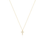 Load image into Gallery viewer, Lab-Grown Diamond Cross Pendant Necklace – 0.34 Ct Dainty Religious Jewelry