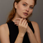 Load image into Gallery viewer, Lab-Grown Diamond Cross Bracelet | Paperclip Chain | Dainty Religious Jewelry for Women