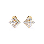 Load image into Gallery viewer, Round Lab-Grown Diamond Arrow Earrings 0.23 CTW – 24 Stones | 10K, 14K, 18K White, Yellow & Rose Gold | IGI Certified