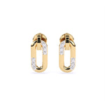 Load image into Gallery viewer, Round Lab-Grown Diamond Rounded Square Earrings 0.90 CTW – 12 Stones | Bezel Set | 10K, 14K, 18K White, Yellow & Rose Gold | IGI Certified