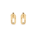 Load image into Gallery viewer, Round Lab-Grown Diamond Rounded Square Earrings 0.90 CTW – 12 Stones | Bezel Set | 10K, 14K, 18K White, Yellow & Rose Gold | IGI Certified