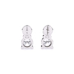 Load image into Gallery viewer, Round Lab-Grown Diamond Teardrop Two-Stone Earrings 1.60 CTW – 4 Stones | Push-Back | 10K, 14K, 18K White, Yellow & Rose Gold | IGI Certified