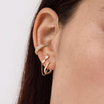 Load image into Gallery viewer, Marquise & Pear Lab-Grown Diamond Connector Chain Earrings 0.20 CTW β 4 Stones | Double Piercing Dangle | 10K, 14K, 18K Gold | IGI Certified