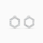 Load image into Gallery viewer, Round Lab Grown Diamond Circle Earrings 0.90 CTW – 36 Stones, 10K 14K 18K White Yellow Rose Gold, IGI Certified