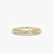 0.24 Carat Stackable Vertical Baguette Diamond Ring