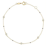 Load image into Gallery viewer, Round Lab Grown Diamond Mangalsutra Bracelet – IGI Certified – 10K/14K/18K Yellow, White, Rose Gold
