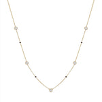 Load image into Gallery viewer, Bezel Set Round Lab Diamond Mangalsutra – 10K/14K/18K Yellow, White, or Rose Gold – IGI Certified
