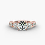 Load image into Gallery viewer, 10k Gold Classic Round Cut Solitaire Diamond Engagement Ring
