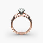 Load image into Gallery viewer, Cushion Lab-Grown Diamond Ring – Bold Band Design | IGI Certified | 10K/14K/18K Gold
