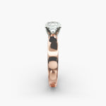 Load image into Gallery viewer, Cushion Lab-Grown Diamond Ring – Bold Band Design | IGI Certified | 10K/14K/18K Gold
