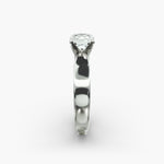 Load image into Gallery viewer, Cushion Lab-Grown Diamond Ring – Bold Band Design | IGI Certified | 10K/14K/18K Gold
