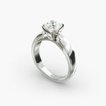 Load image into Gallery viewer, Cushion Lab-Grown Diamond Ring – Bold Band Design | IGI Certified | 10K/14K/18K Gold
