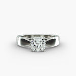 Load image into Gallery viewer, Cushion Lab-Grown Diamond Ring – Bold Band Design | IGI Certified | 10K/14K/18K Gold
