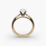 Load image into Gallery viewer, Cushion Lab-Grown Diamond Ring – Bold Band Design | IGI Certified | 10K/14K/18K Gold
