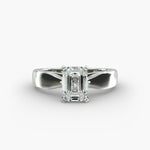 Load image into Gallery viewer, Emerald Cut Lab-Grown Diamond Ring | 0.50–5.00 Carat | IGI Certified | Yellow, White &amp; Rose Gold
