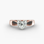Load image into Gallery viewer, Heart Cut Lab-Grown Diamond Ring | 0.50–5.00 Carat | IGI Certified | Yellow, White &amp; Rose Gold
