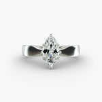 Load image into Gallery viewer, Marquise Cut Lab-Grown Diamond Ring | 0.50–5.00 Carat | IGI Certified | Yellow, White &amp; Rose Gold
