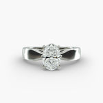 Load image into Gallery viewer, Oval Cut Lab-Grown Diamond Ring | 0.50–5.00 Carat | IGI Certified | Yellow, White &amp; Rose Gold
