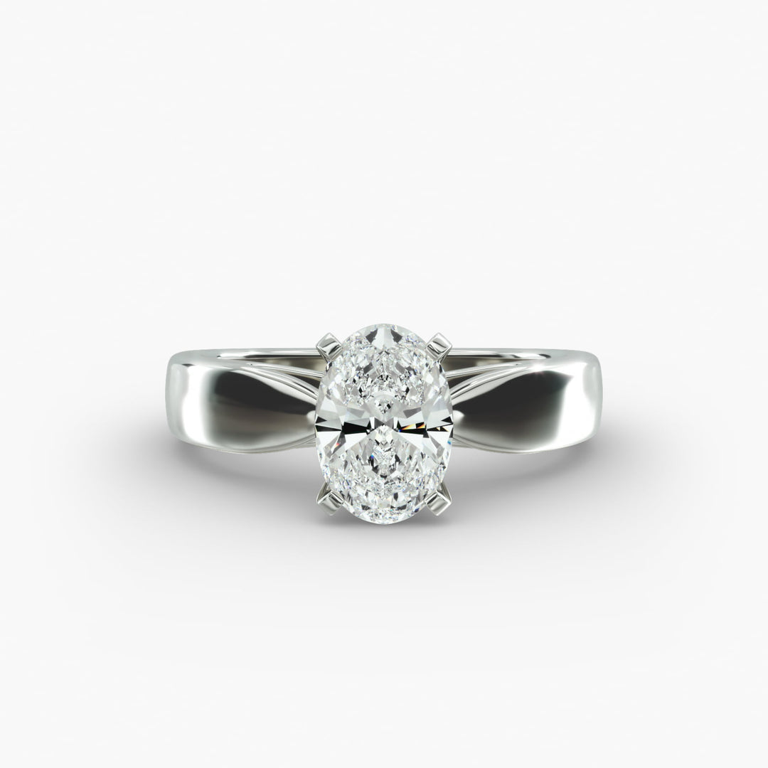Oval Cut Lab-Grown Diamond Ring | 0.50–5.00 Carat | IGI Certified | Yellow, White & Rose Gold