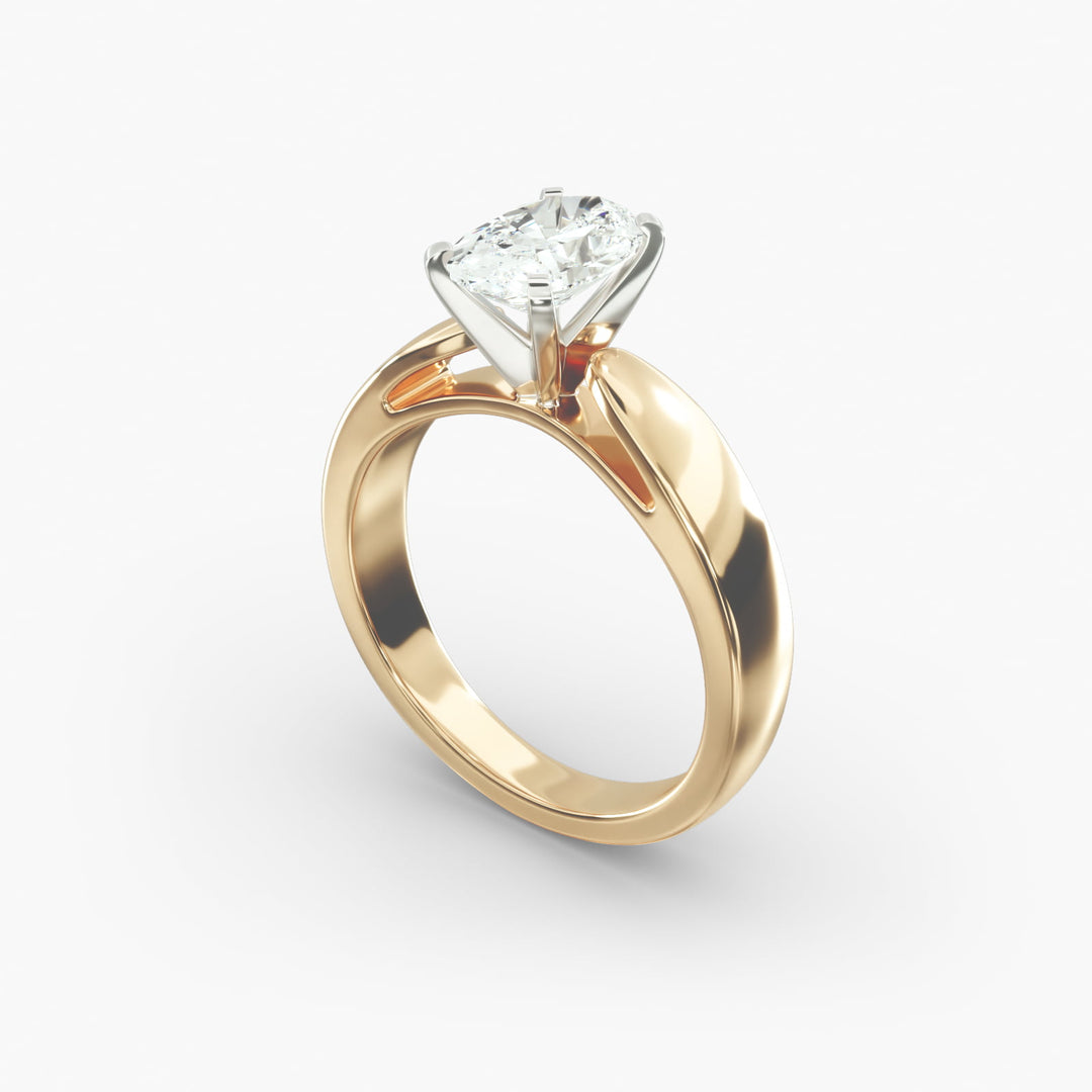 Oval Cut Lab-Grown Diamond Ring | 0.50–5.00 Carat | IGI Certified | Yellow, White & Rose Gold