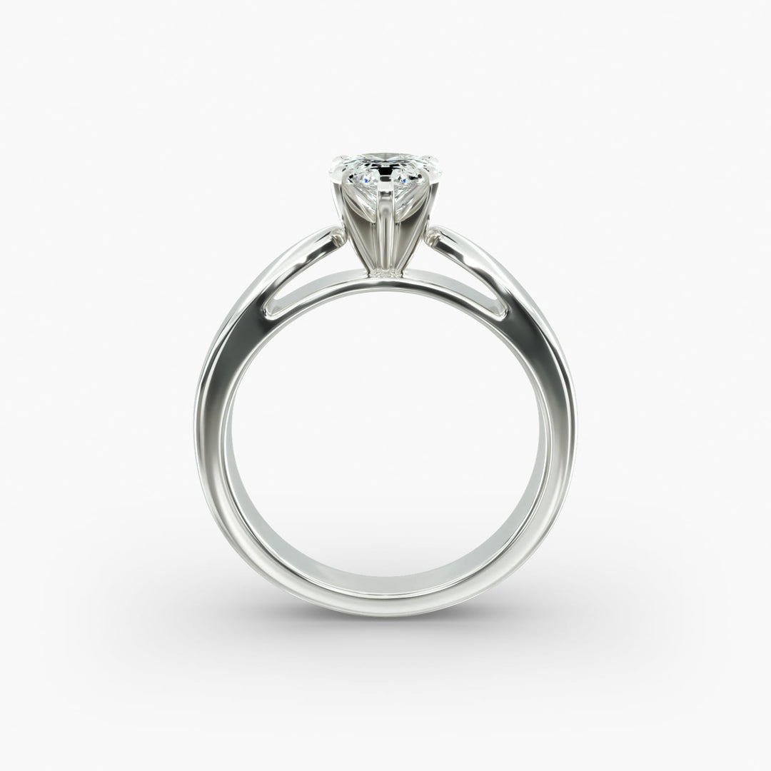 Pear Shaped Lab-Grown Diamond Engagement Ring | 0.50–5.00 Carat | IGI Certified | Yellow, White & Rose Gold