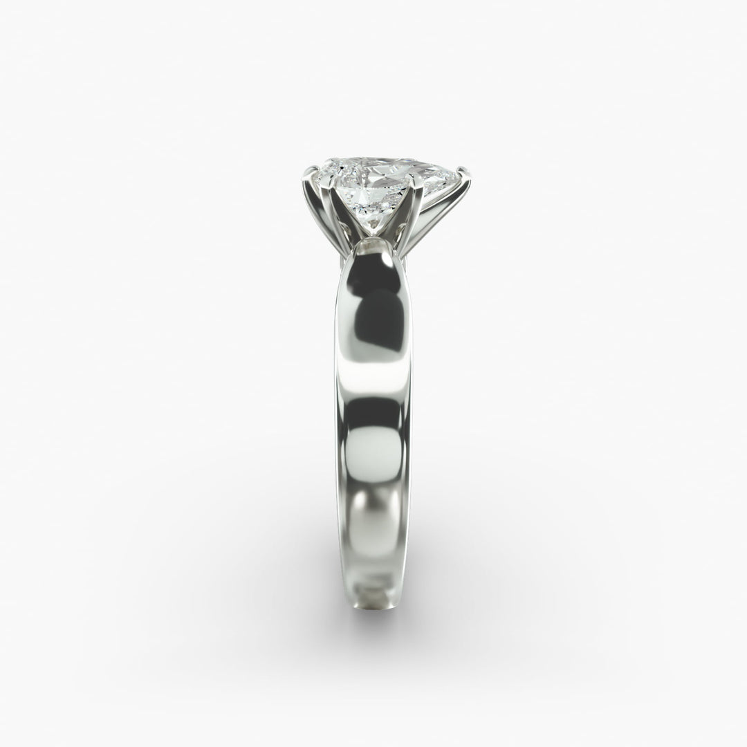 Pear Shaped Lab-Grown Diamond Engagement Ring | 0.50–5.00 Carat | IGI Certified | Yellow, White & Rose Gold