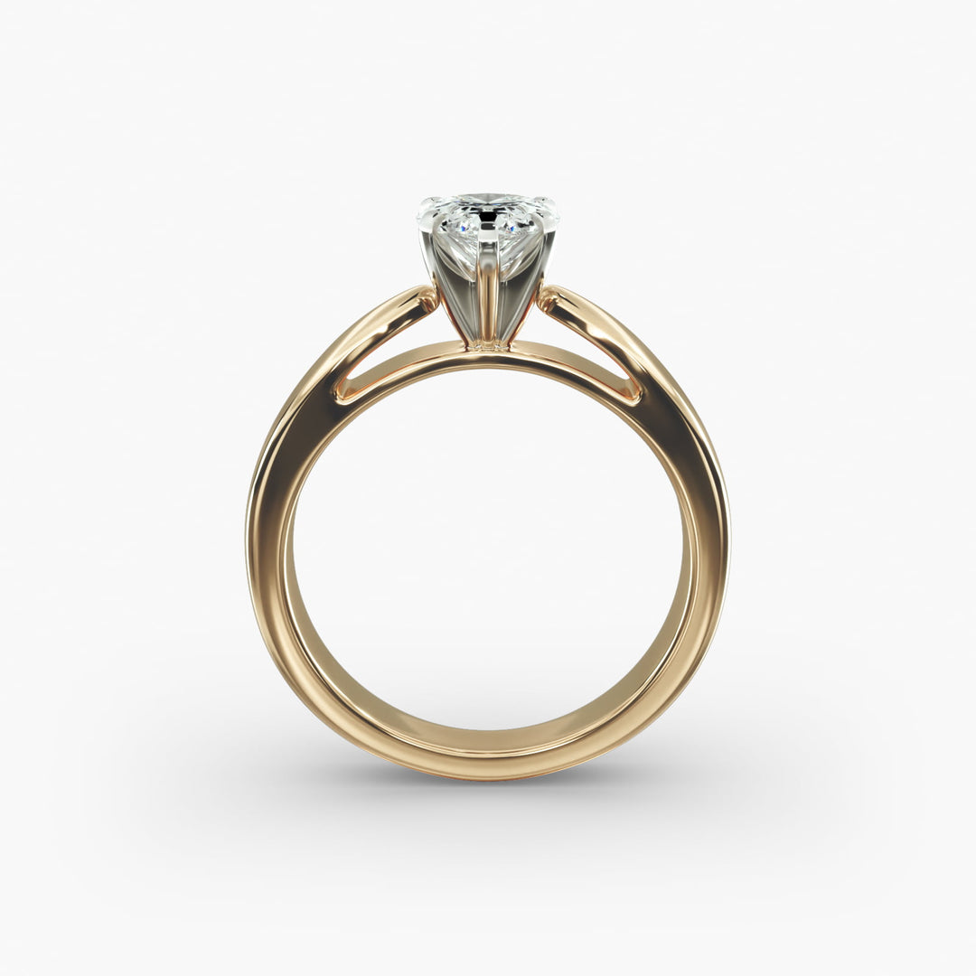 Pear Shaped Lab-Grown Diamond Engagement Ring | 0.50–5.00 Carat | IGI Certified | Yellow, White & Rose Gold