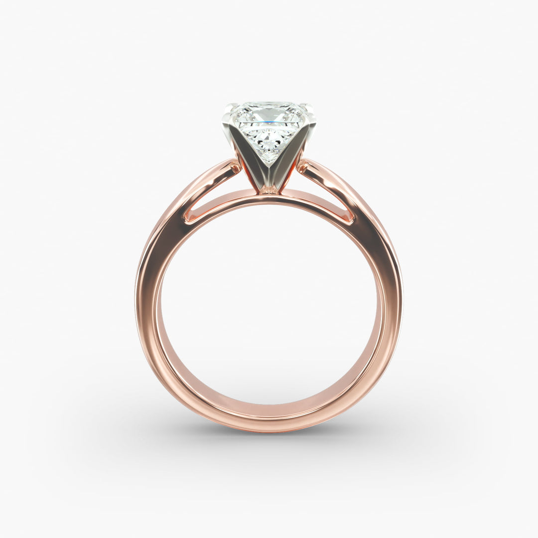 Princess Cut Bold Style Lab-Grown Diamond Ring | 0.50–5.00 Carat | IGI Certified | Yellow, White, Rose Gold