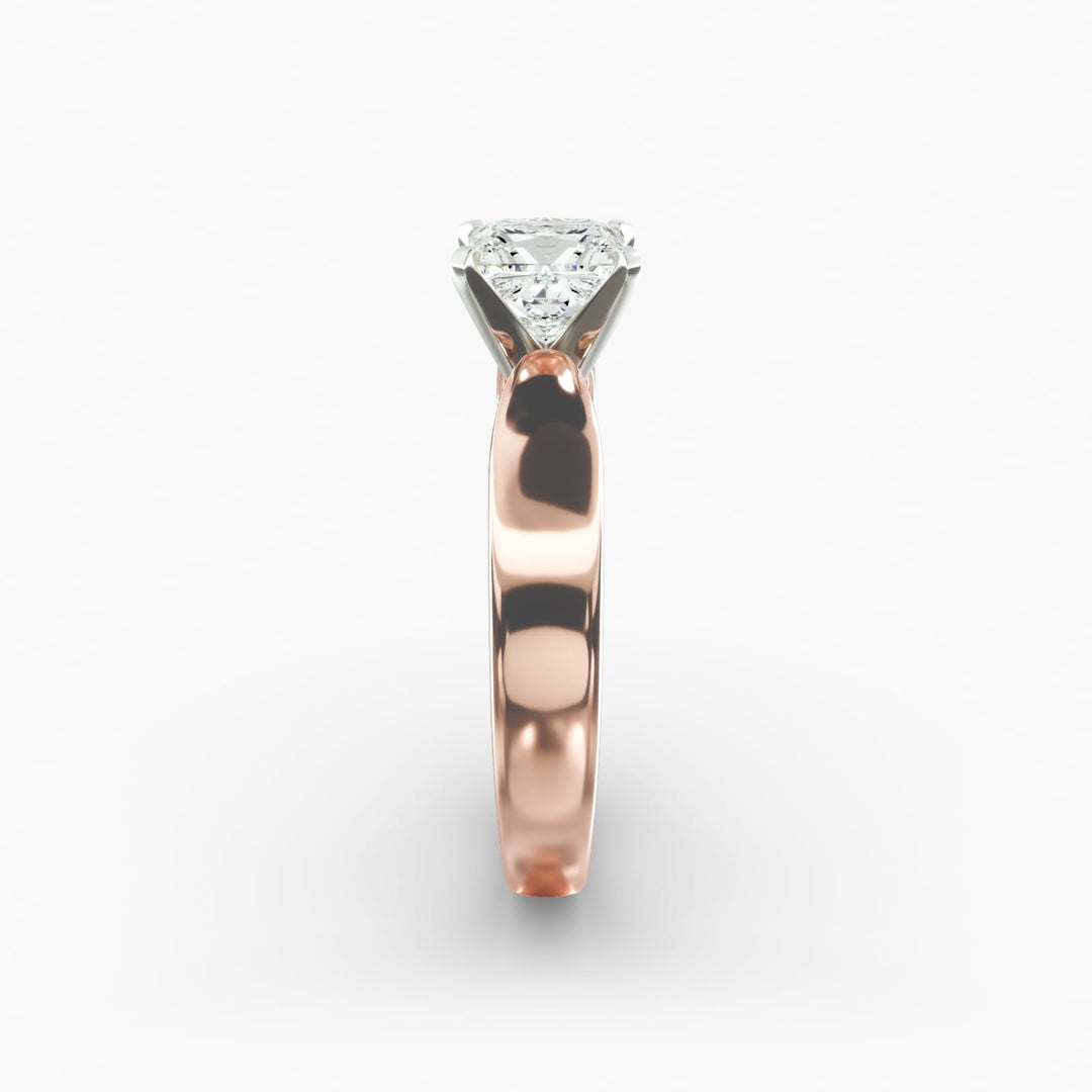 Princess Cut Bold Style Lab-Grown Diamond Ring | 0.50–5.00 Carat | IGI Certified | Yellow, White, Rose Gold