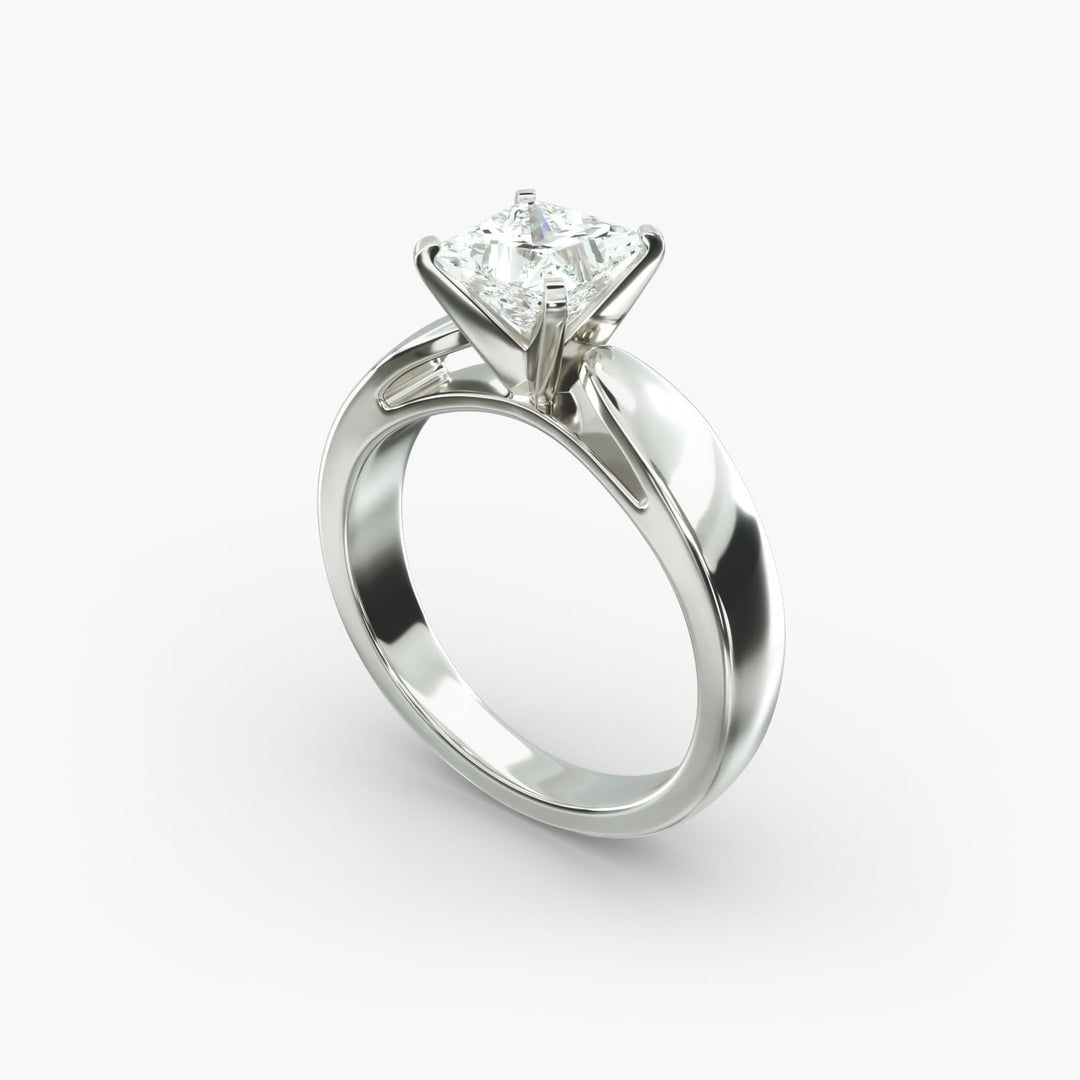 Princess Cut Bold Style Lab-Grown Diamond Ring | 0.50–5.00 Carat | IGI Certified | Yellow, White, Rose Gold
