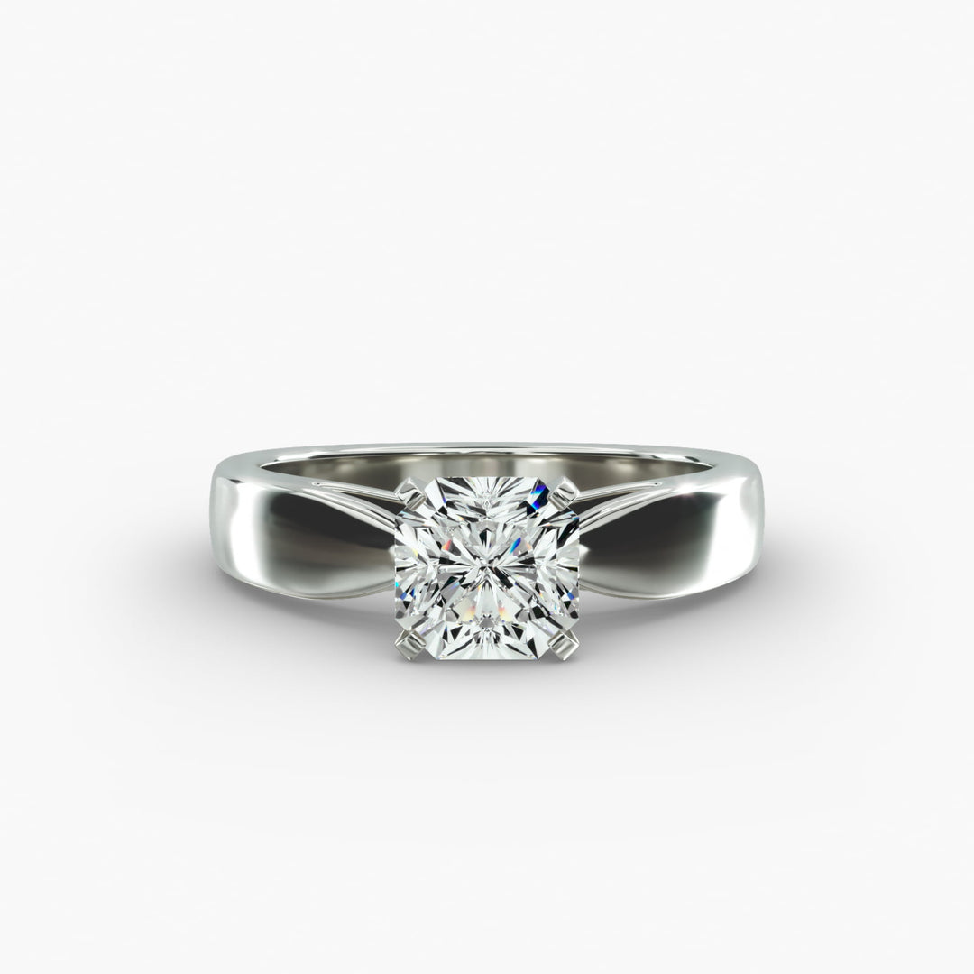 Radiant Cut Lab-Grown Diamond Solitaire Ring | 0.50–5.00 Carat | IGI Certified | Yellow, White & Rose Gold