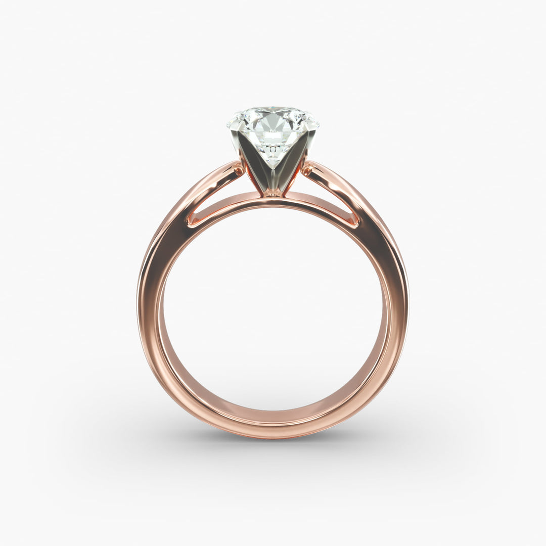 Round Brilliant Lab-Grown Diamond Engagement Ring | 0.50–5.00 Carat | IGI Certified | Yellow, White & Rose Gold