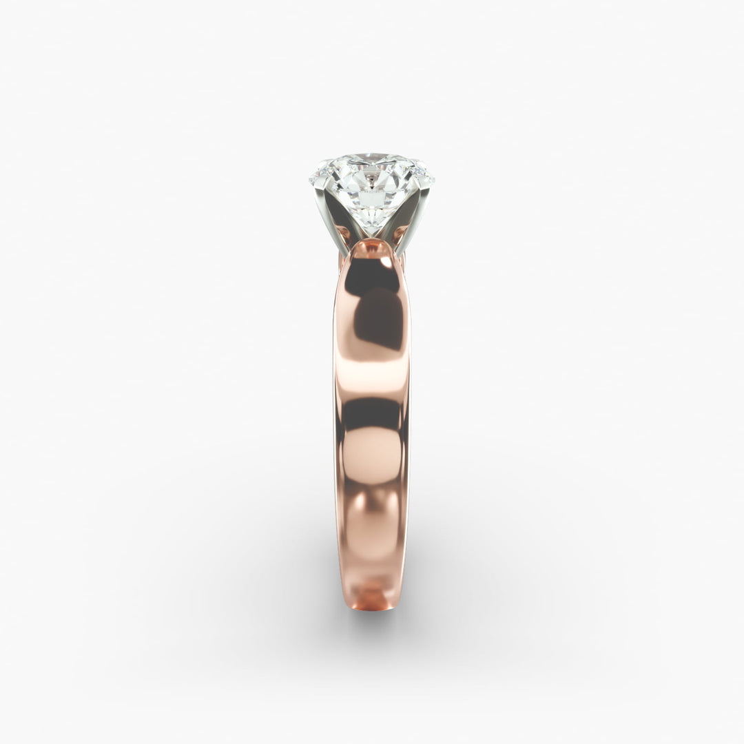 Round Brilliant Lab-Grown Diamond Engagement Ring | 0.50–5.00 Carat | IGI Certified | Yellow, White & Rose Gold