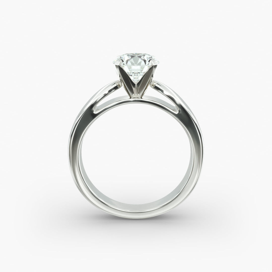 Round Brilliant Lab-Grown Diamond Engagement Ring | 0.50–5.00 Carat | IGI Certified | Yellow, White & Rose Gold